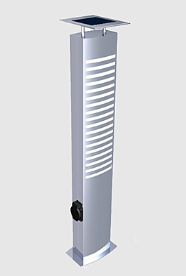 Solar Powered Outdoor Charging Station with LED Lighting