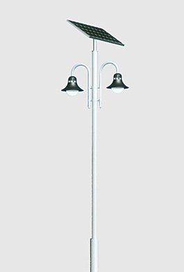 Solar Powered Street Light with Dual Lamps