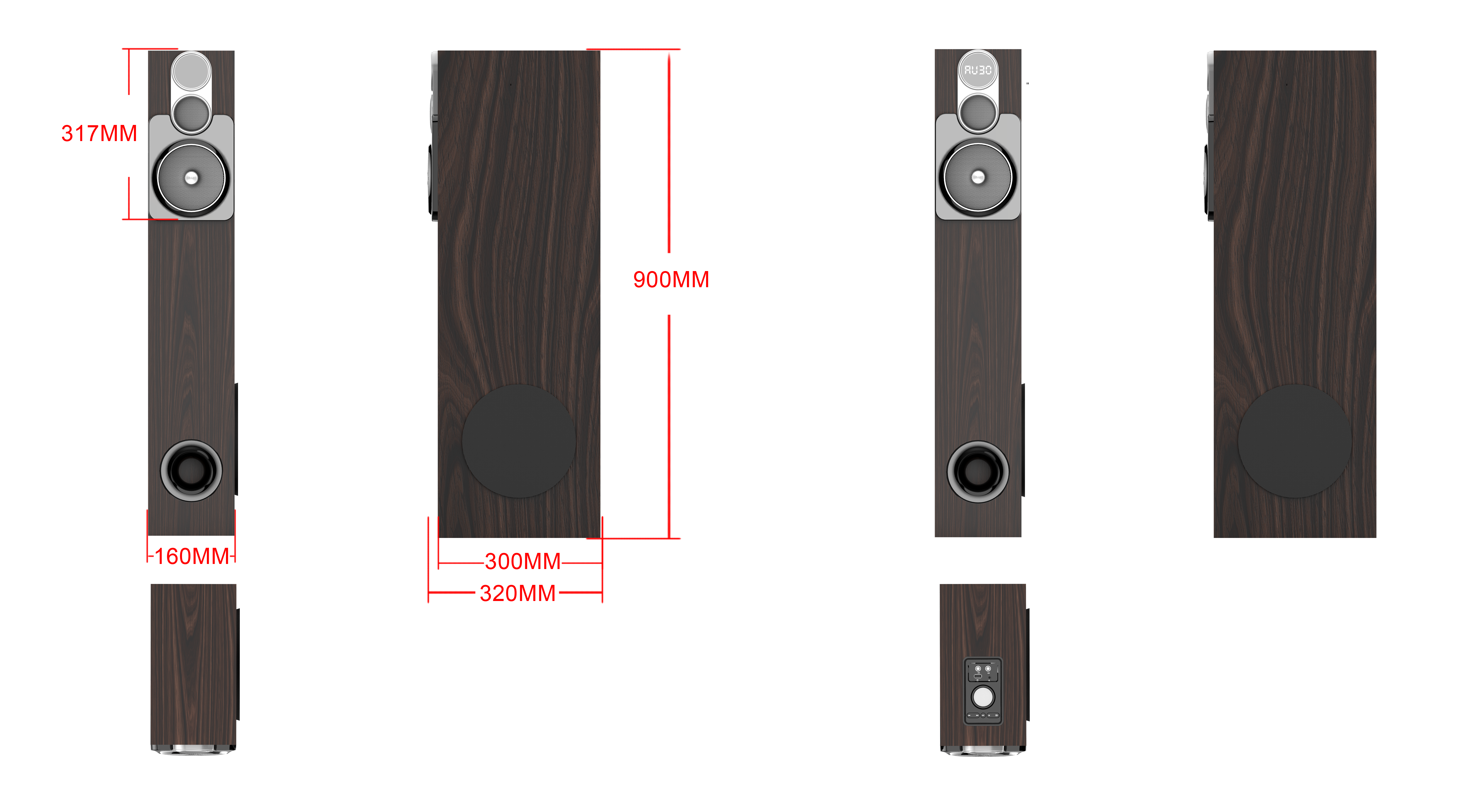 Floor-Standing Home Audio Speakers