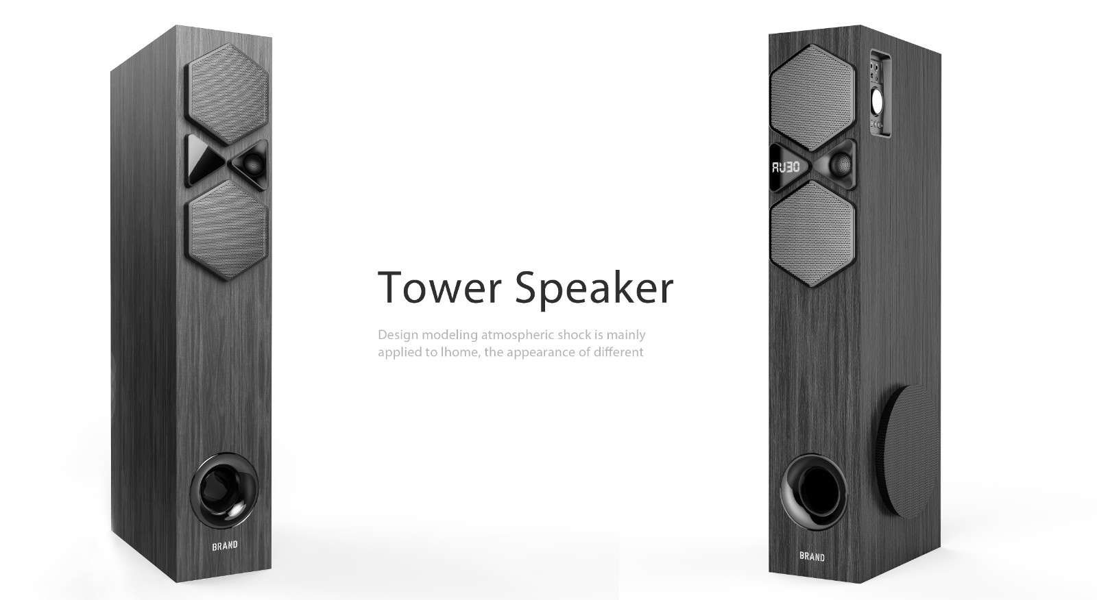 EM-2601FT TWS Bluetooth Floor-standing speakers home theatre system - Image 2