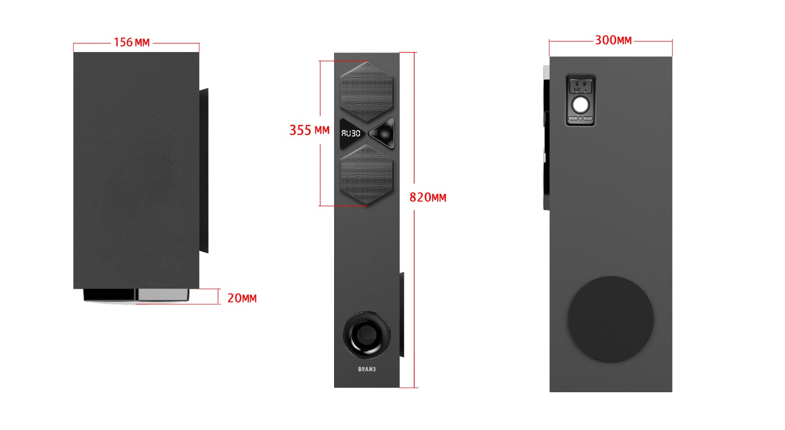 TWS Bluetooth Floor-Standing Home Theater Speakers