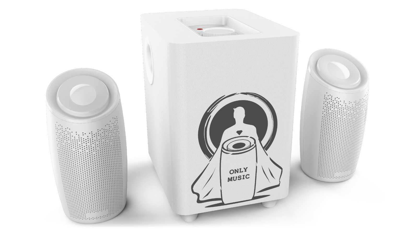 2.1 Channel Computer Speaker System with Subwoofer