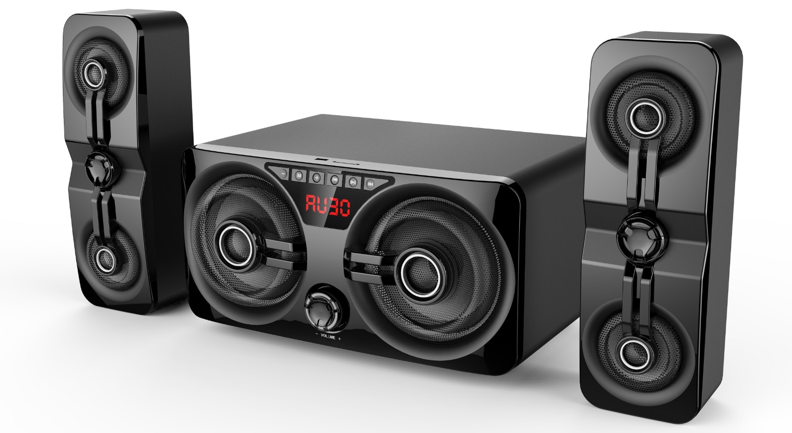 EM-3081FT 60W 2.2 Multimedia Surround Sound Home Theater Speaker system - Image 2