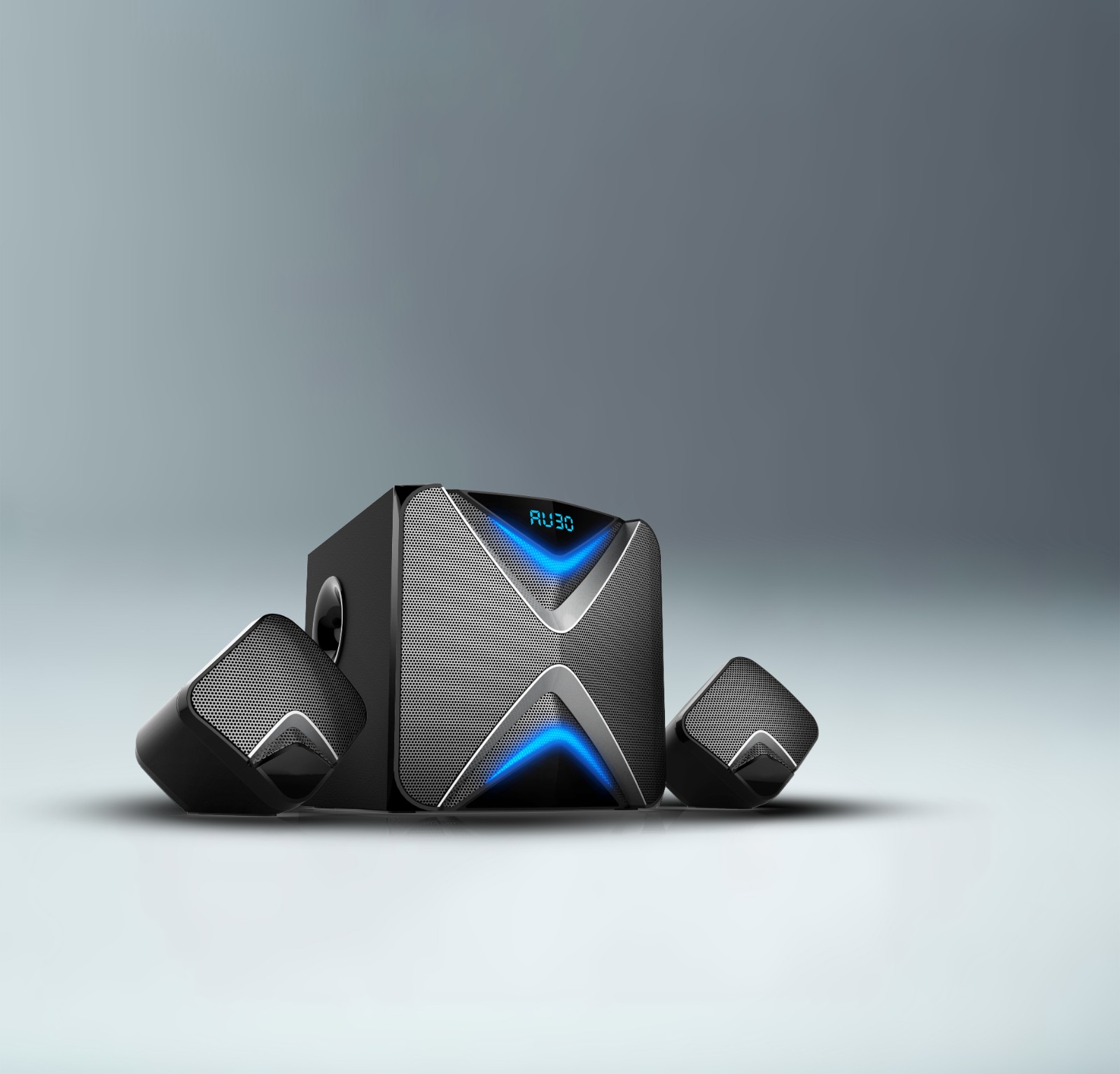 2.1 Channel Computer Speaker System with Subwoofer