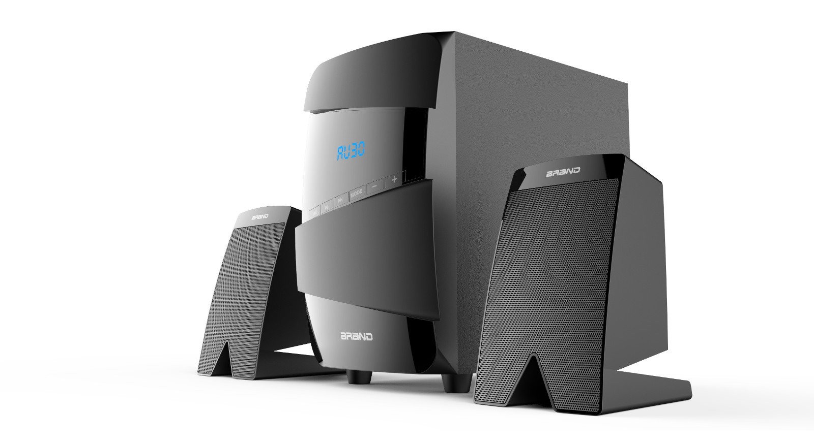 2.1 Channel Computer Speaker System with Subwoofer