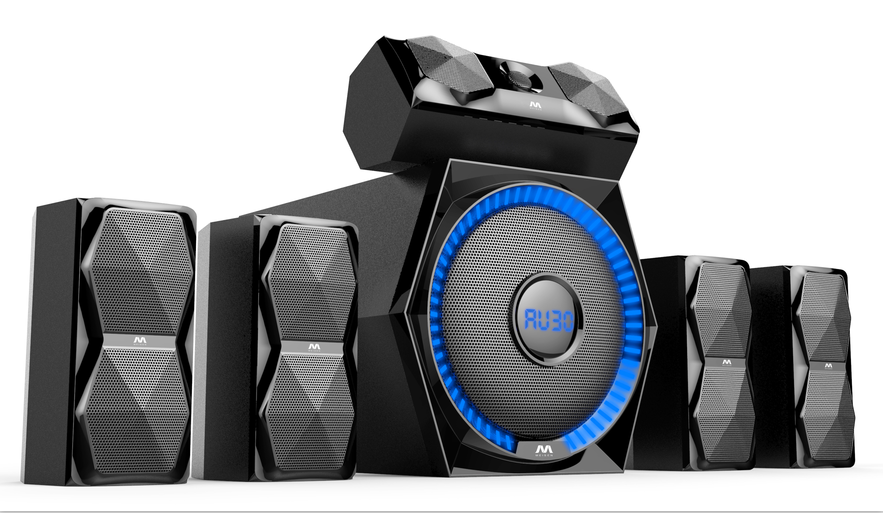 5.1 Channel Surround Sound Speaker System with Subwoofer