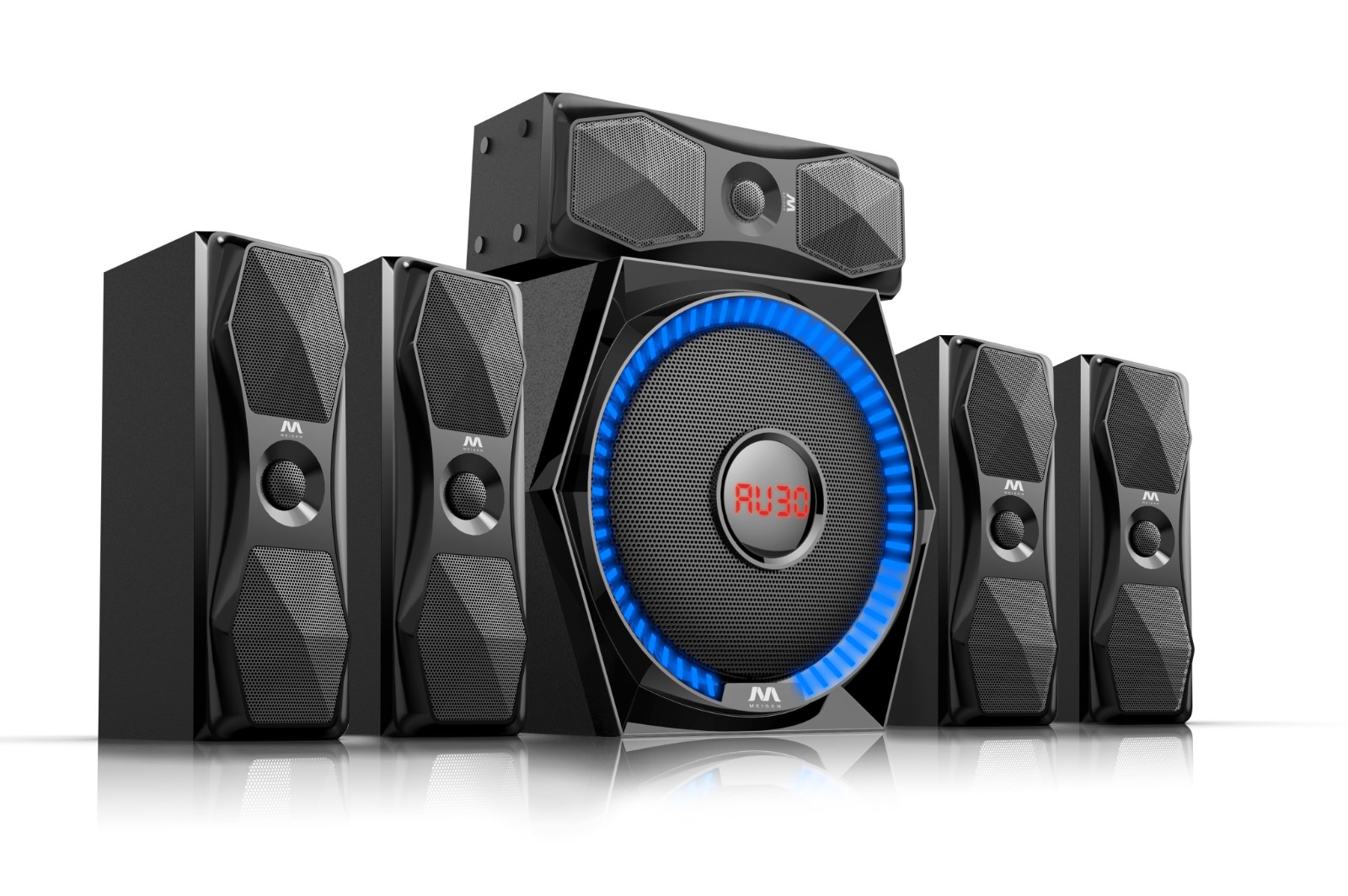 5.1 Channel Computer Speaker System with Subwoofer