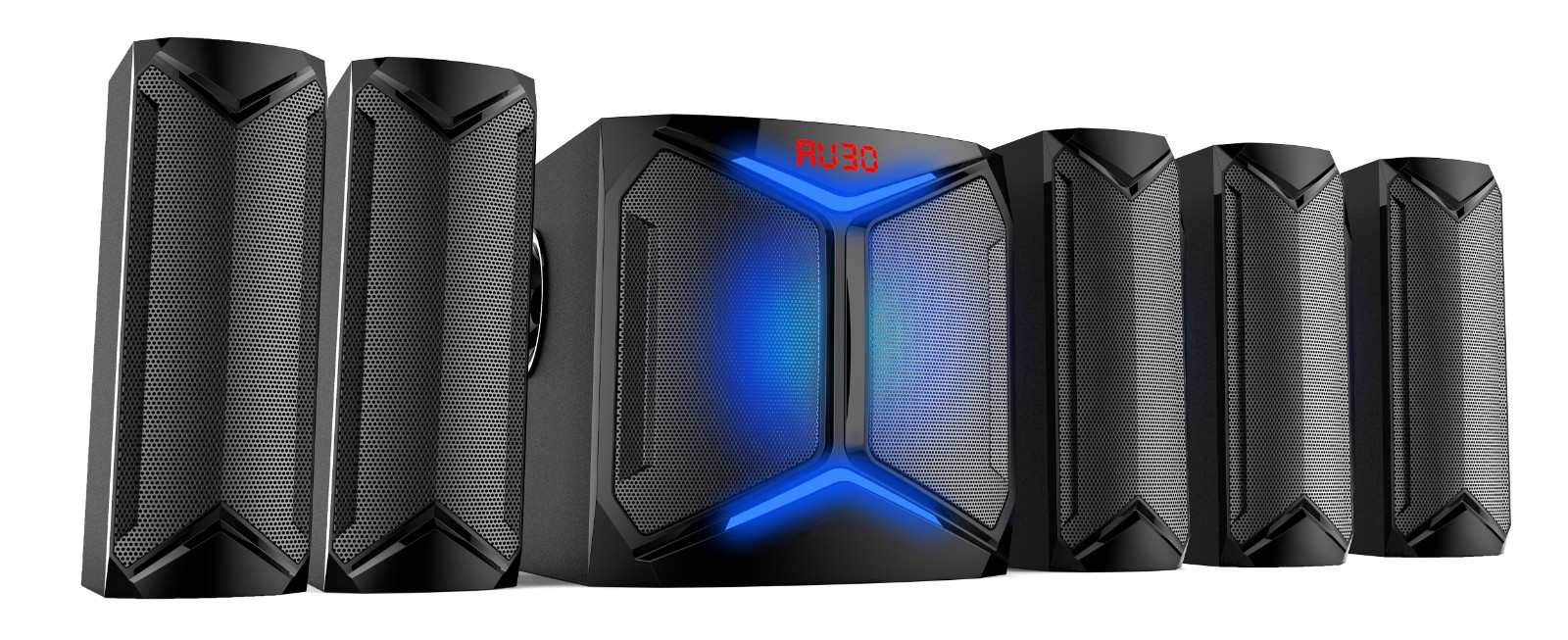 5.1 Channel Computer Speaker System with Subwoofer