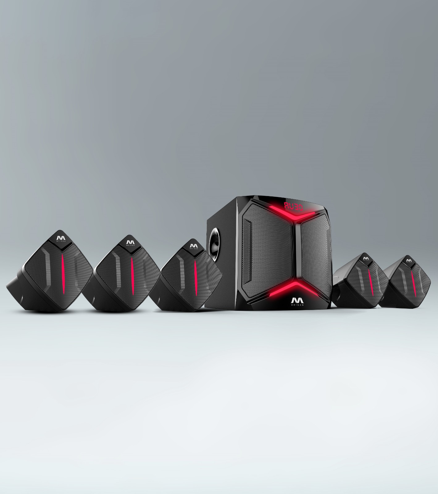 5.1 Channel Computer Speaker System with Subwoofer