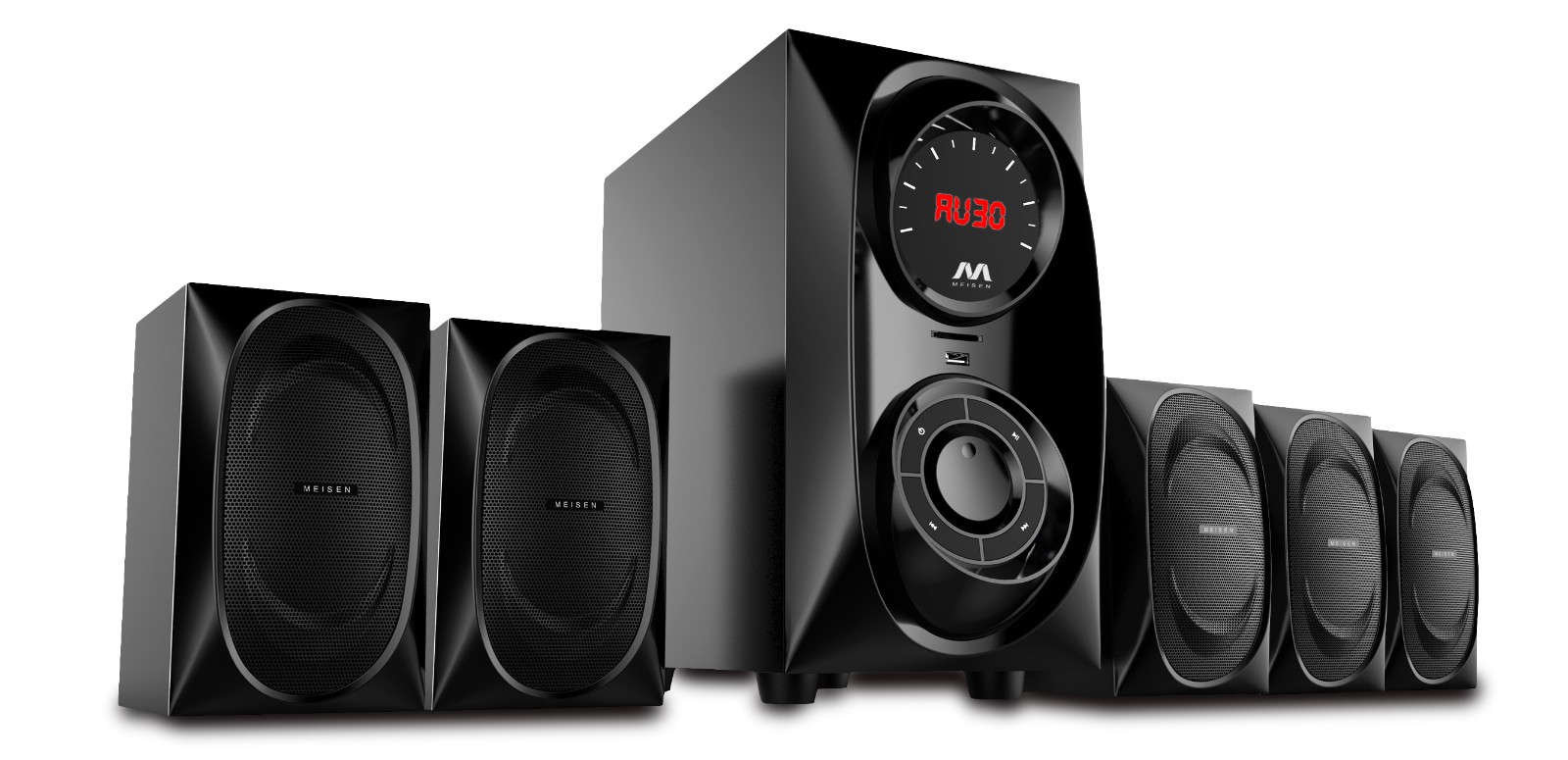 5.1 Channel Computer Speaker System with Subwoofer