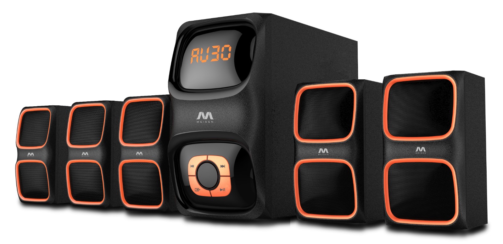 5.1 Channel Computer Speaker System with Subwoofer