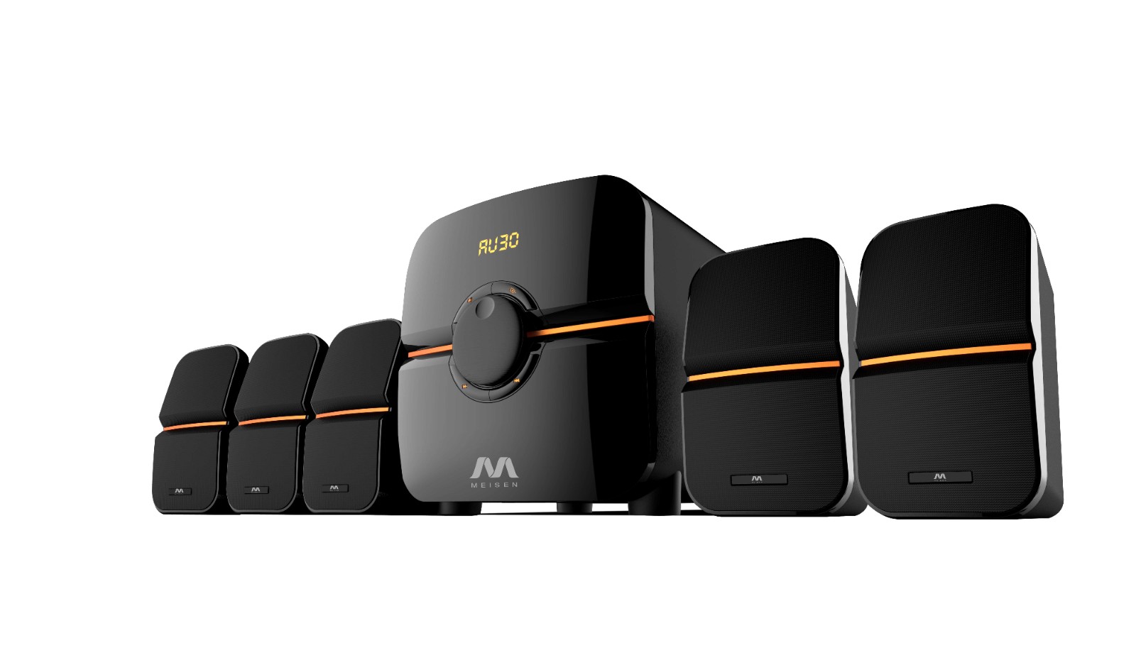 5.1 Channel Computer Speaker System with Subwoofer