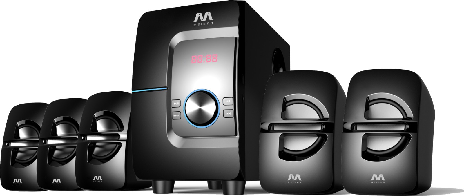 5.1 Channel Computer Speaker System with Subwoofer