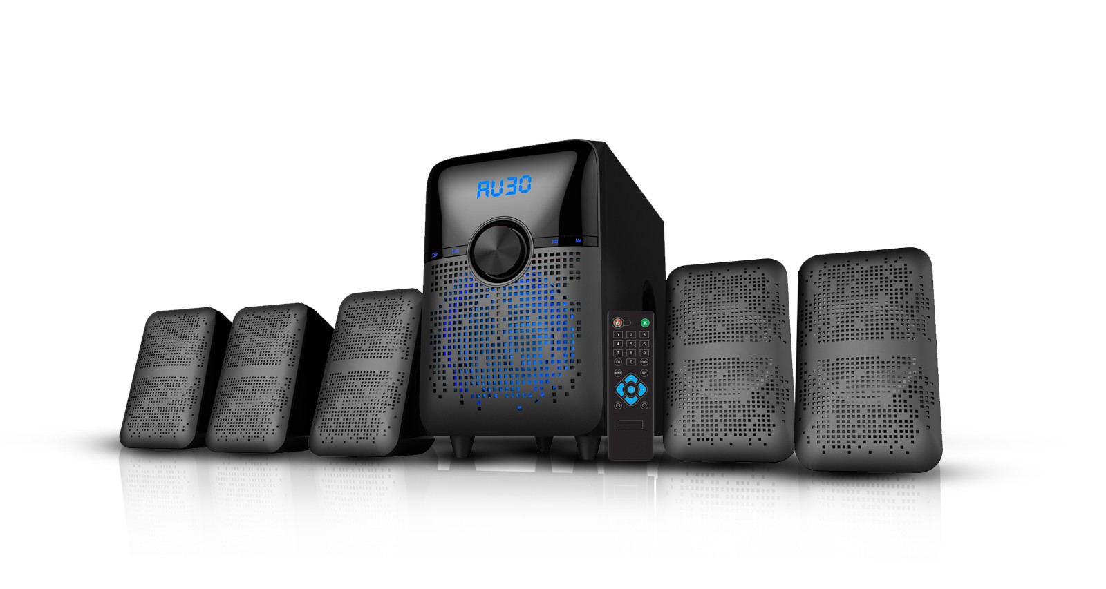 5.1 Channel Computer Speaker System with Subwoofer