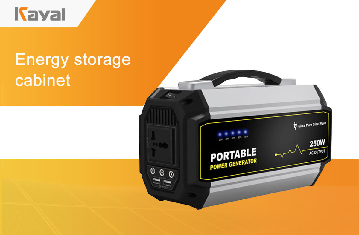 Portable power station showing battery level LED indicators
