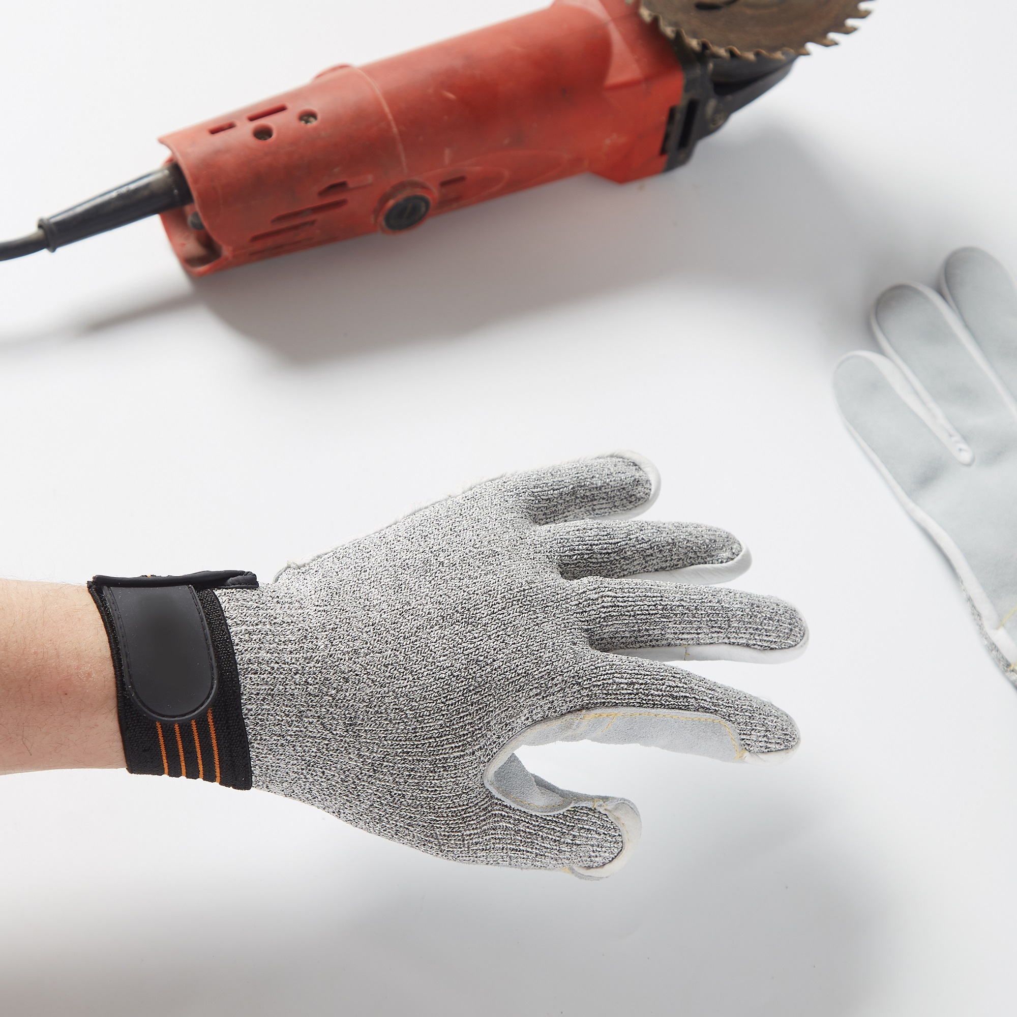 En388 4543 Hand Safety Anti Cut Construction Gloves Work Level 5 Cut Resistant Glove - Image 2
