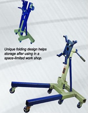 Foldable Engine Stand with Adjustable Mounting Arms