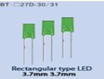 3.7mm Rectangular LED for Electronics