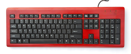 Environmental protection natural bamboo wired bamboo keyboard with 104 keys - Image 4