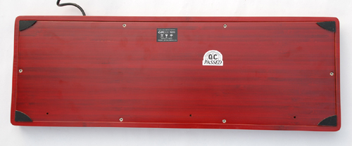 104-Key Wired Bamboo Keyboard