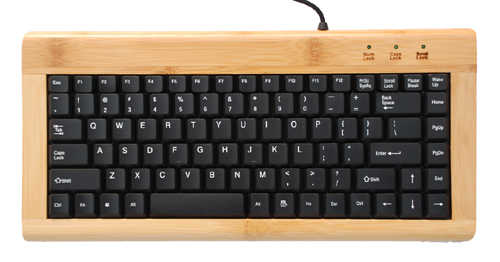 Environmental protection natural bamboo wired bamboo keyboard with 88 keys - Image 3
