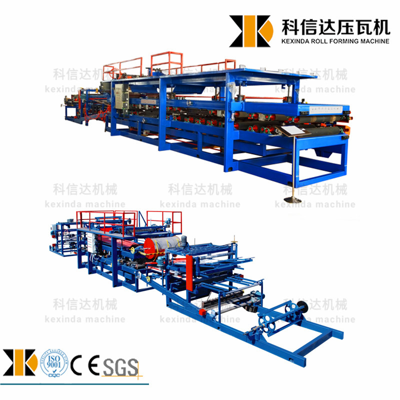 Detailed view of the production line assembly