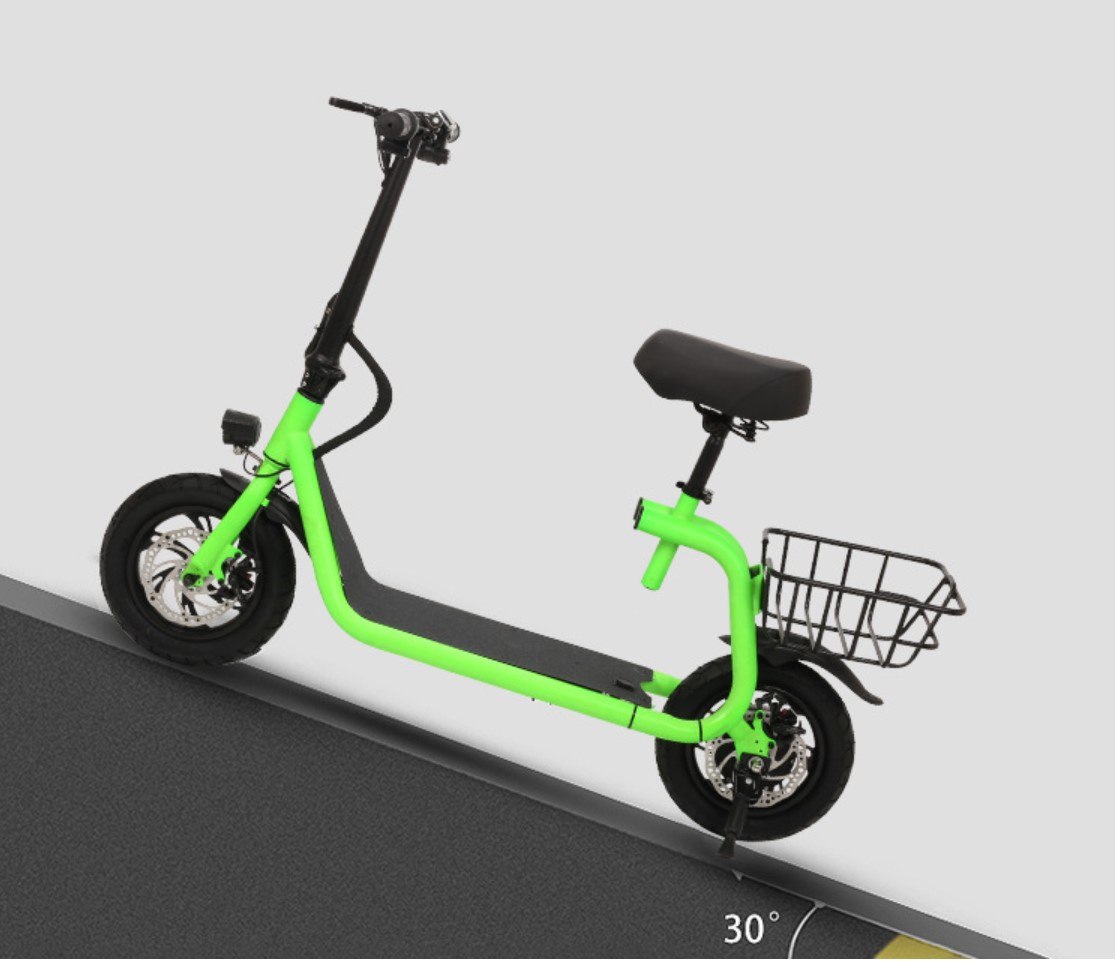 Electric scooter showing climbing capability