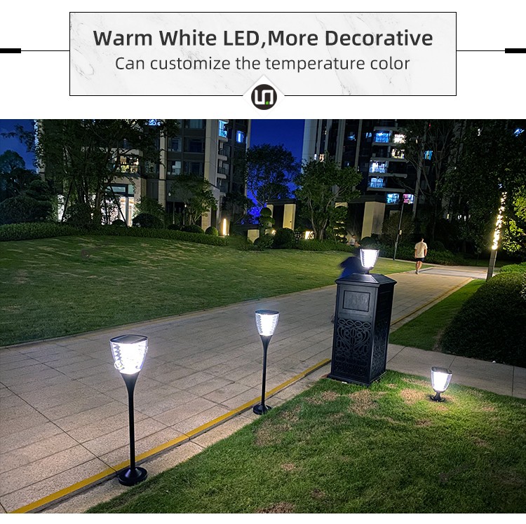Solar Powered Aluminum LED Garden Pillar Light