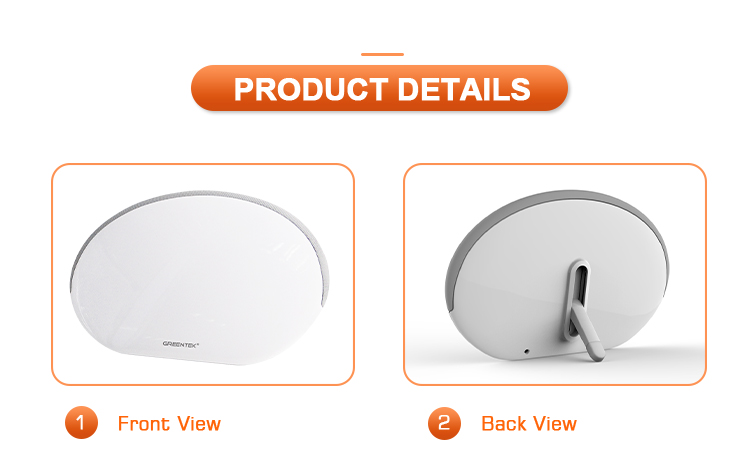 Front and back view of the indoor antenna