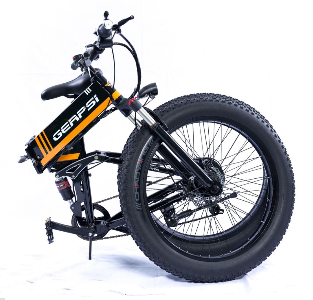 Folding Electric Mountain Bike with Fat Tires