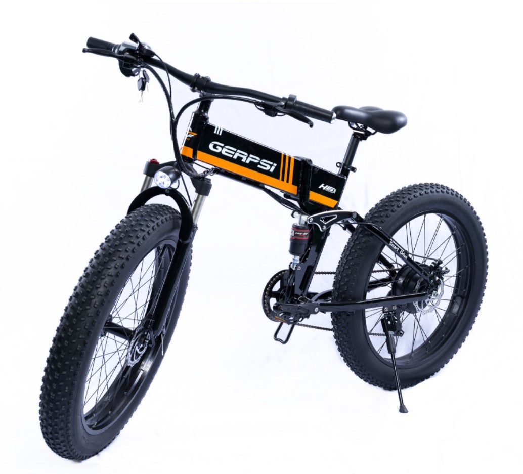 The e-bike in an outdoor setting.
