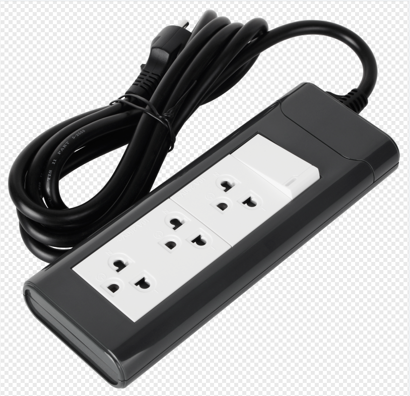 Euro-American socket+16A manual reset overload protector extension cord with16A 2M*1.5mm2 - Image 2