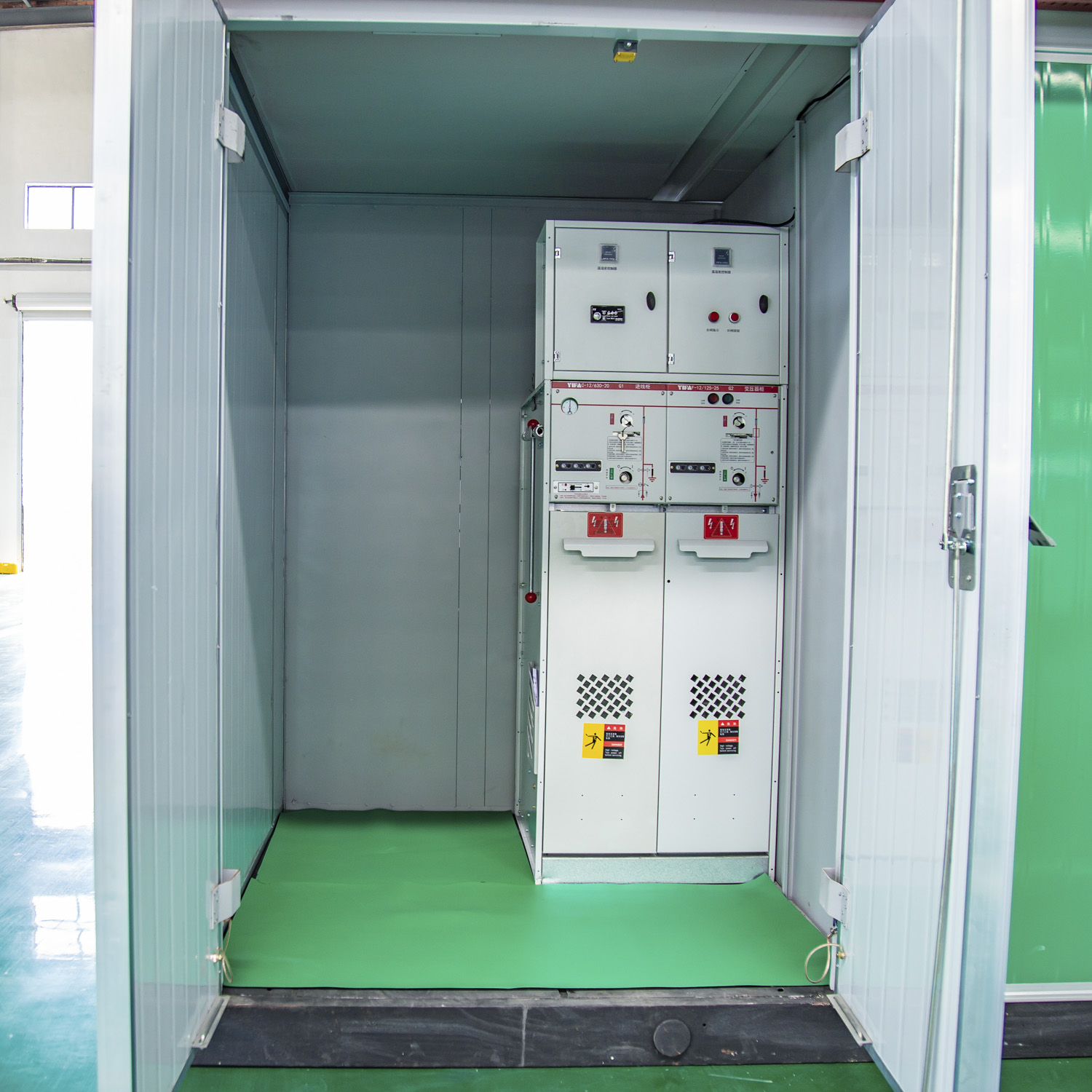 Side view of the prefabricated substation