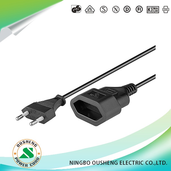 European CEE 7/16 Power Cord 2.5A(angled、straight) - Image 2