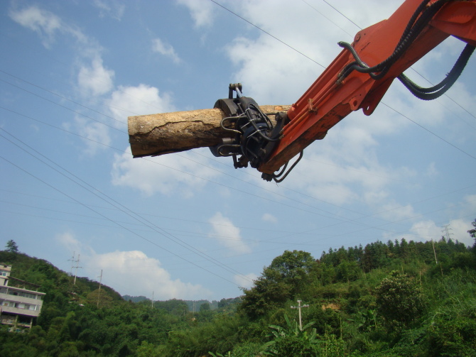 Excavator Hydraulic Timber Grab for wood - Image 2
