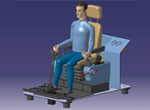 Adjustable operator seat and control layout