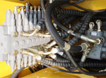 Hydraulic control valve bank assembly