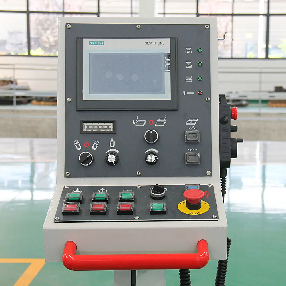 Close up of the machine control panel