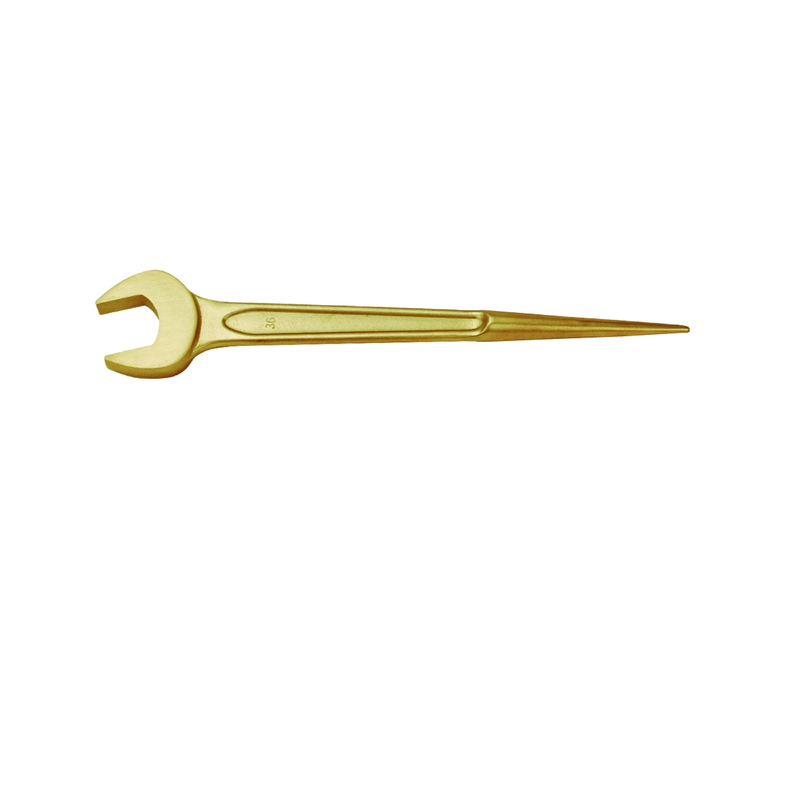 Technical diagram and overview of the explosion-proof high neck crowbar open-end wrench
