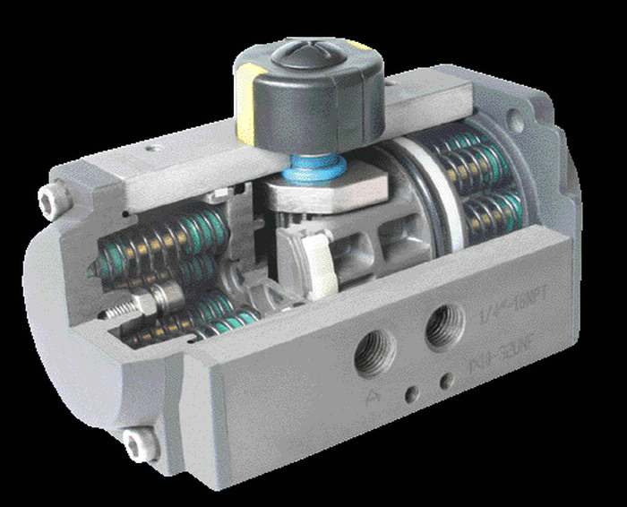 Pneumatic Actuator with Extruded Aluminum Body