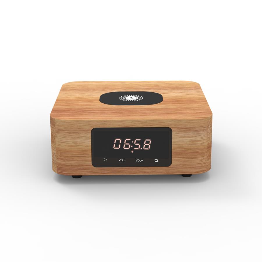 F5-10 Smart home mobile phone wireless charging desktop Bluetooth audio, alarm clock audio - Image 3