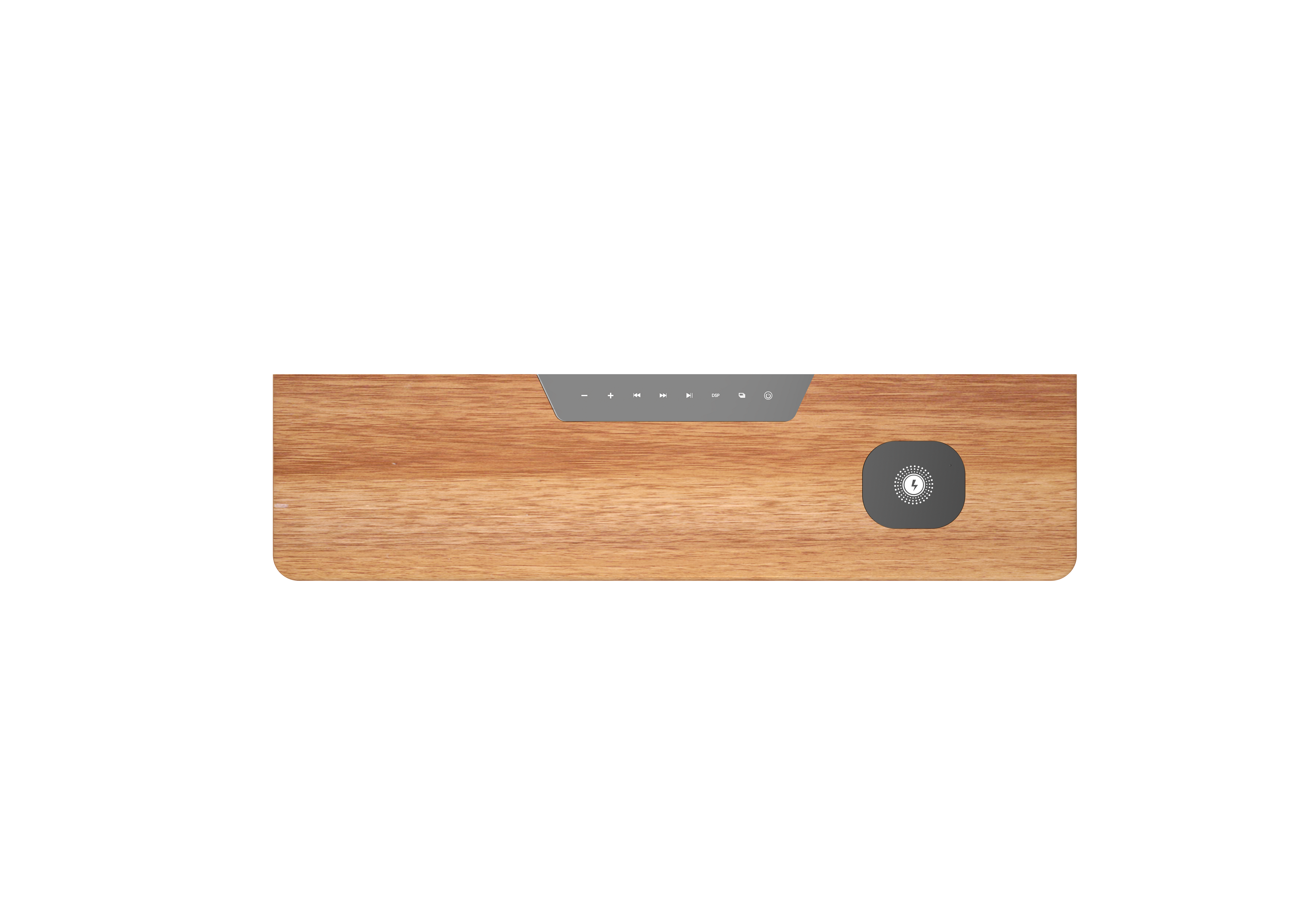 Desktop Bluetooth Speaker with Wireless Charging and Alarm Clock
