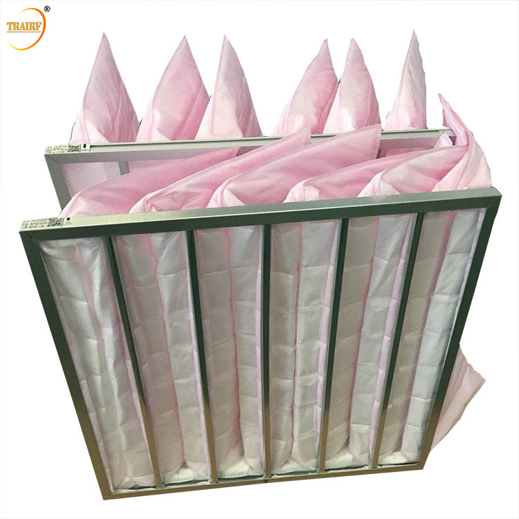 F7 Industrial Air Filter Secondary Efficiency Synthetic Fiber F7 Pocket Air Filter - Image 2