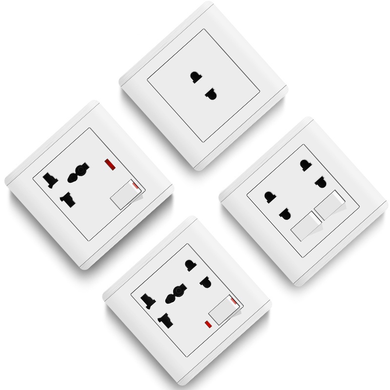 British Standard Wall Socket with Light Switch