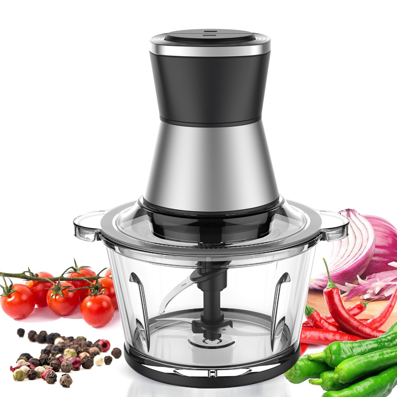 Electric Food Chopper with Stainless Steel Blades