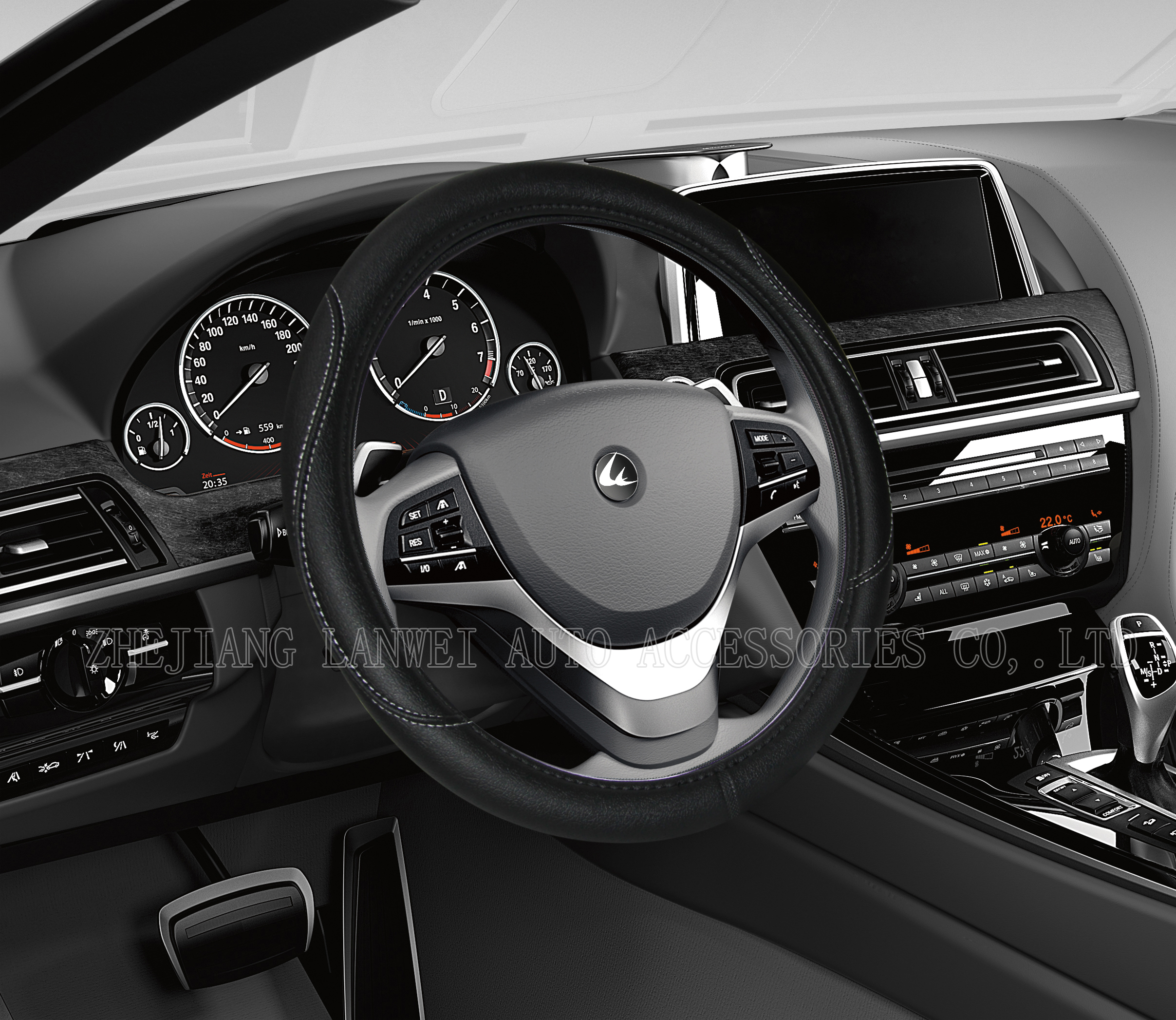 Factory direct sell PVC material car steering wheel cover - Image 2