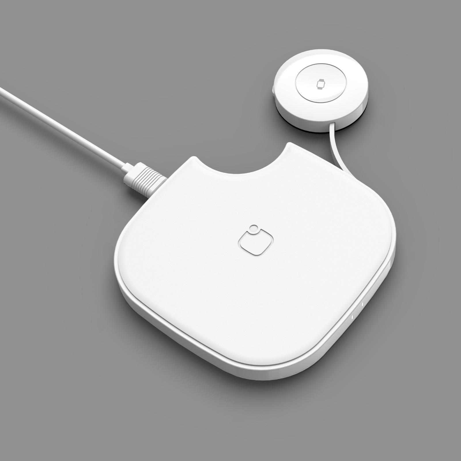 Factory High Quality 15W 2In1 Wireless Chargers Pad For AirPods For iPhone For Apple watch - Image 2