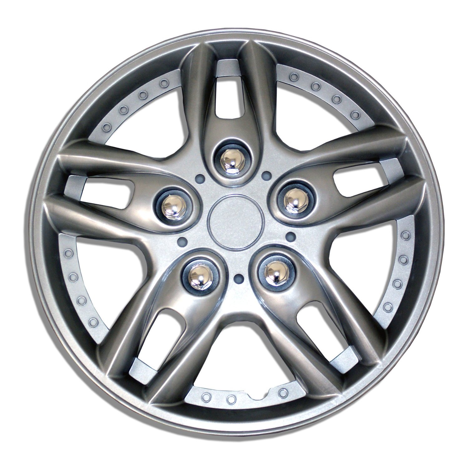 Factory Price 12"13"14"Plastic Sliver Auto Center Wheel Hubcaps,15"16" universal Anti-wea - Image 2