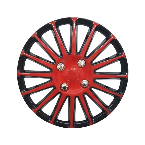 Factory Price Black and red swift car wheel Center cover rims Bi-color Plastic Hubcaps - Image 2