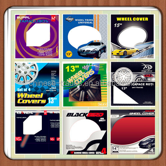 Set of 4 wheel covers in packaging
